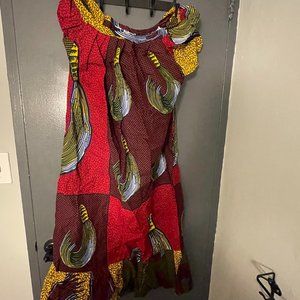 dress in african wax style